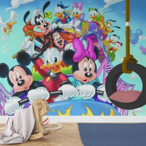 Mickey Mouse ve Minnie Lunaparkta Duvar Kağıdı
