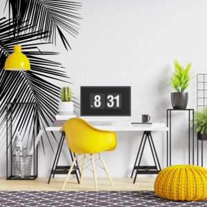 İnce Ağaç Dalı Desenli 3D Duvar Kağıdı