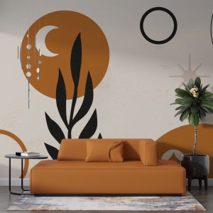 Bohem Tonlar Geometrik Desenler Duvar Kağıdı