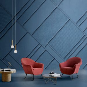 Çapraz Çıta Desenli 3D Duvar Kağıdı
